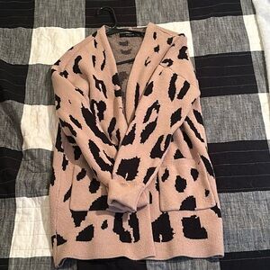 Cheetah Print Cardigan.
